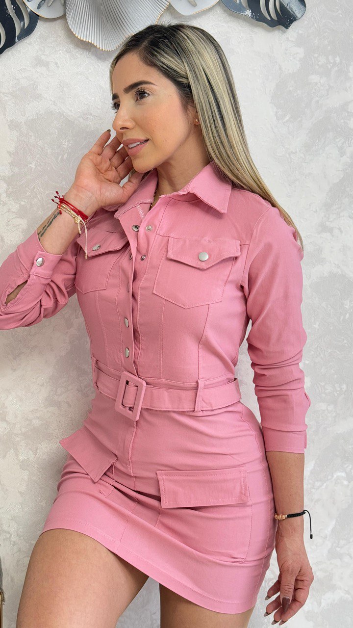 Vestido safari