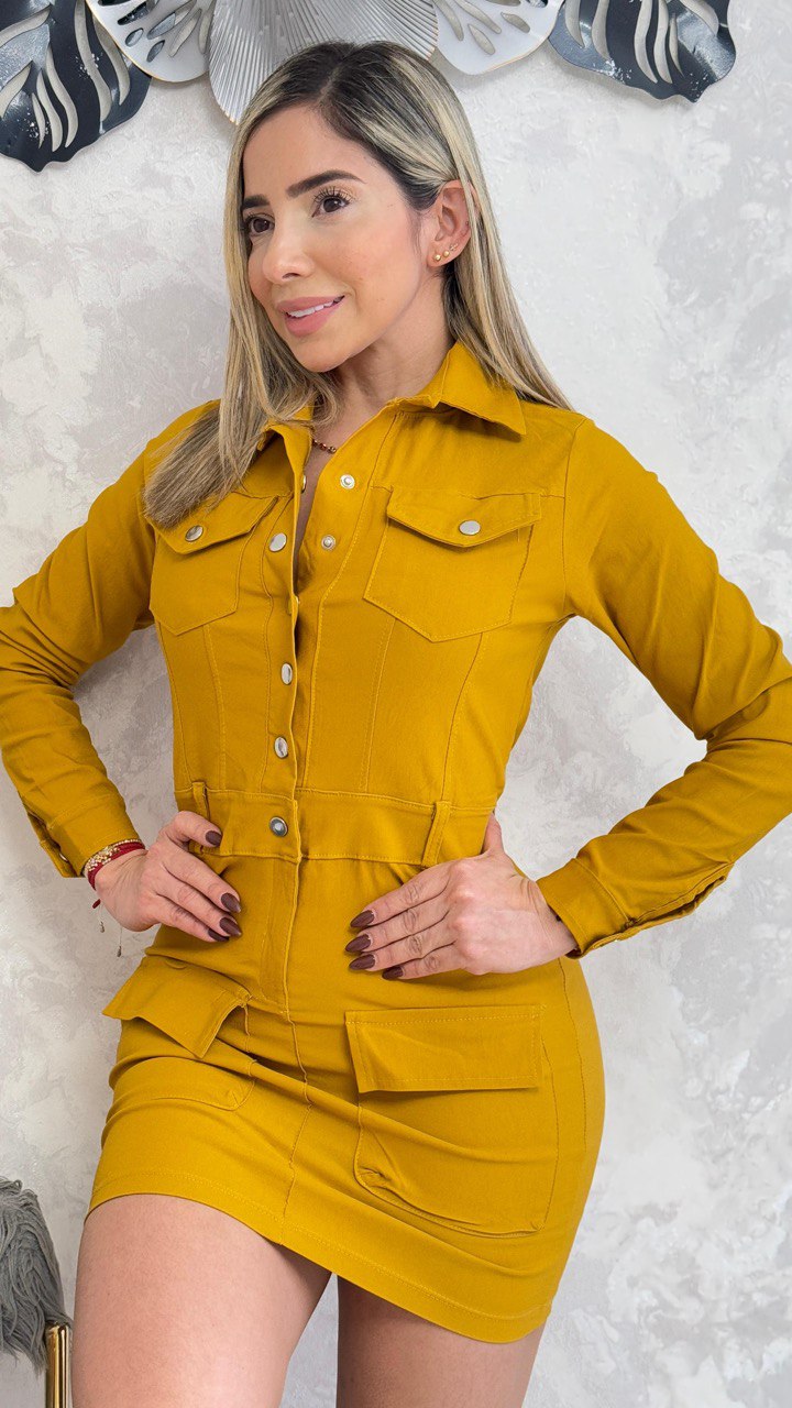 Vestido safari
