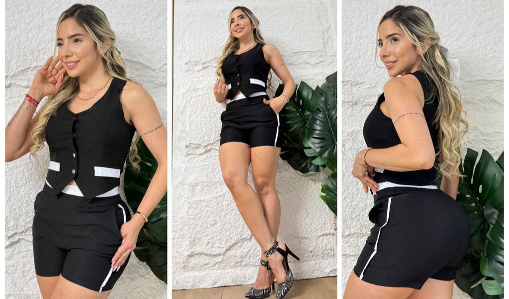 Conjunto 2 prendas short y chaleco