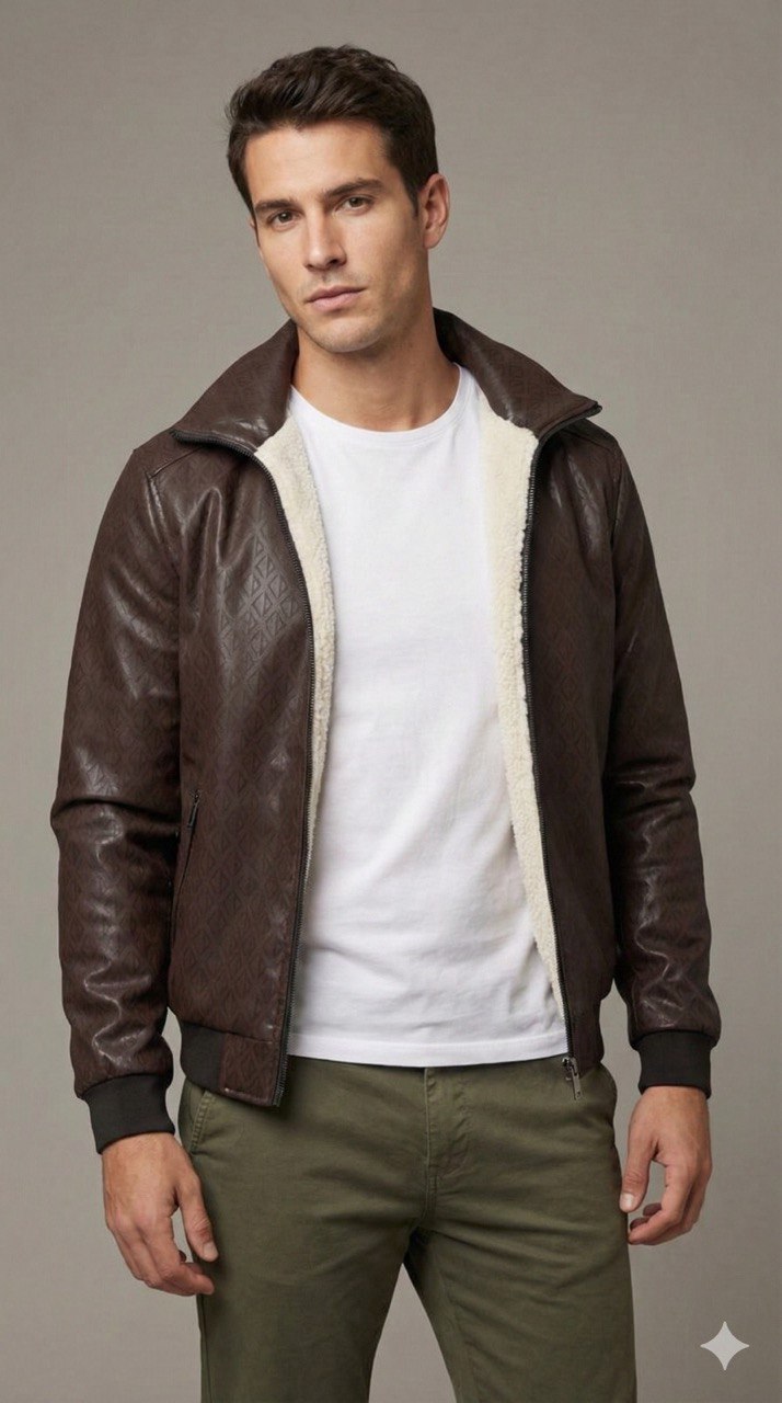 Chaqueta cuero clásica Level