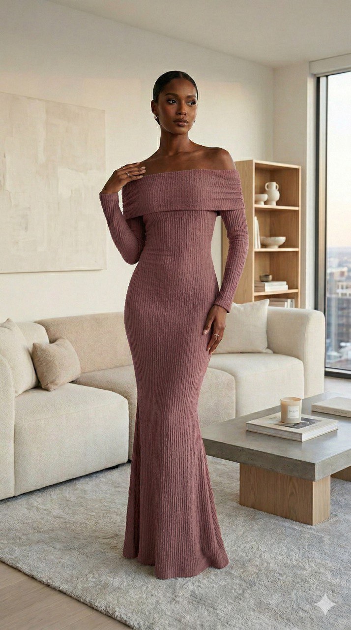 Vestido largo bandeja