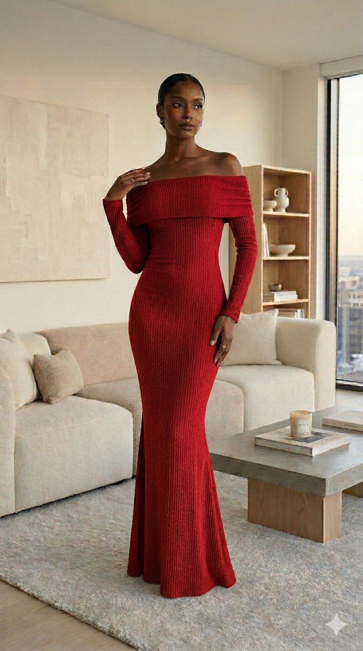 Vestido largo bandeja