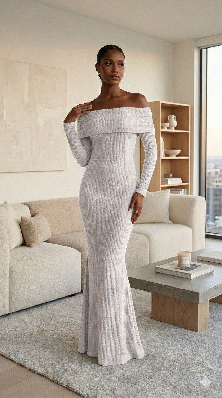 Vestido largo bandeja