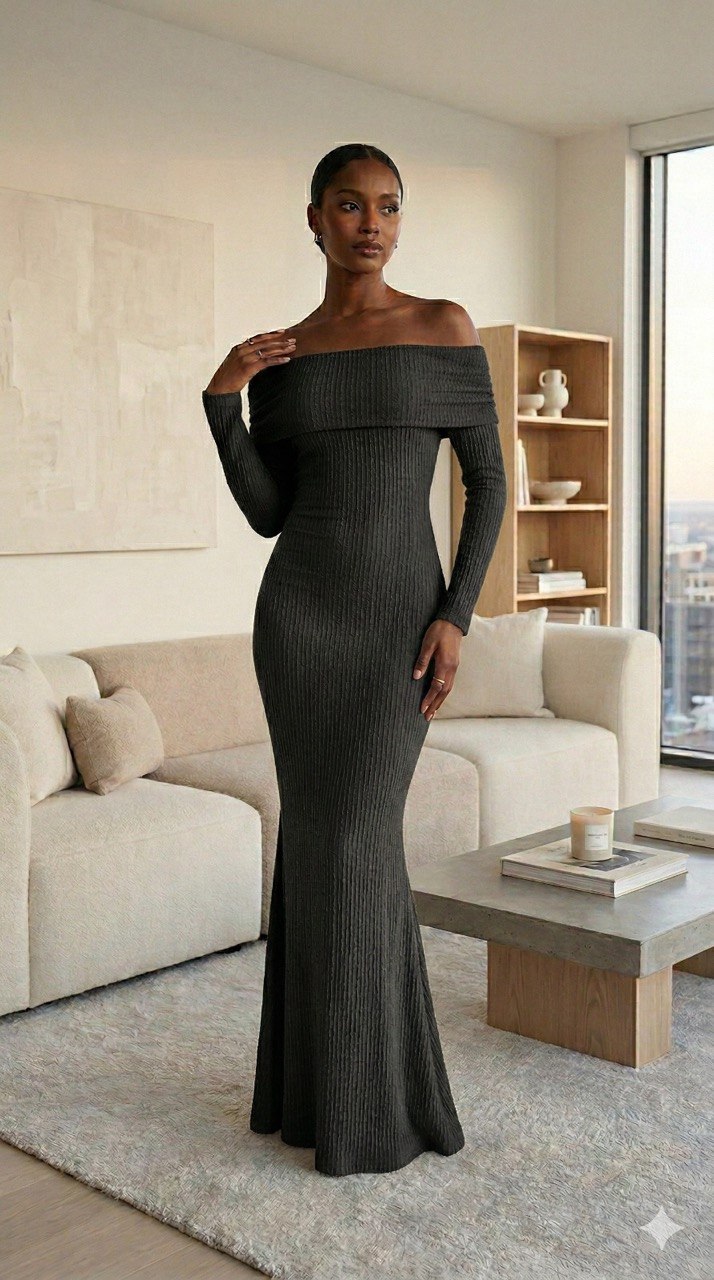 Vestido largo bandeja