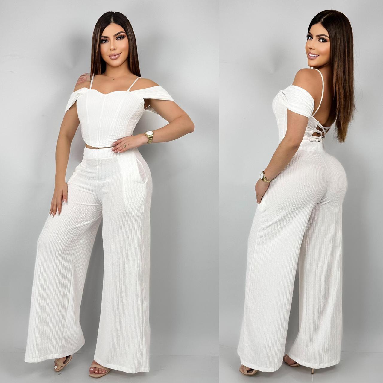 Conjunto blusa y pantalón