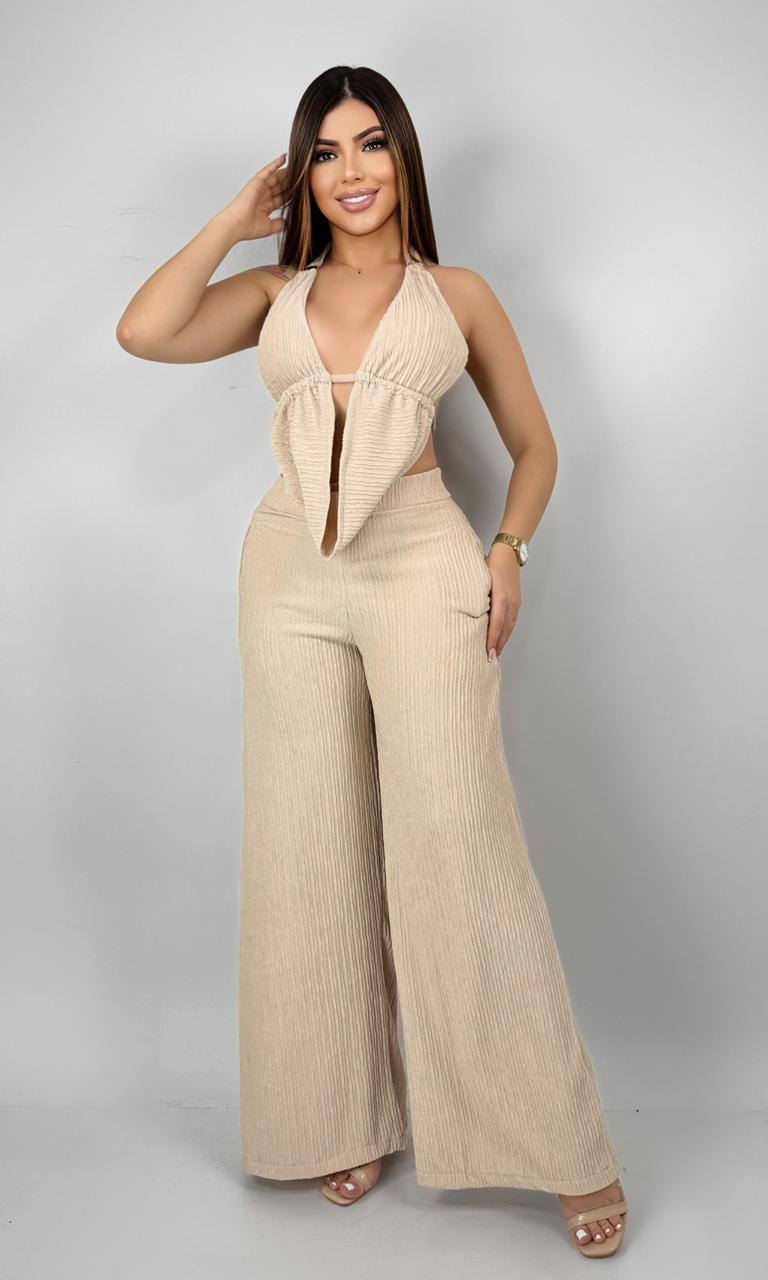 Conjunto   Palazzo y blusa