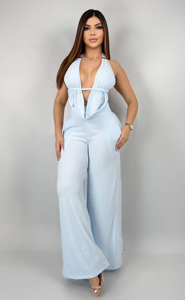 Conjunto   Palazzo y blusa