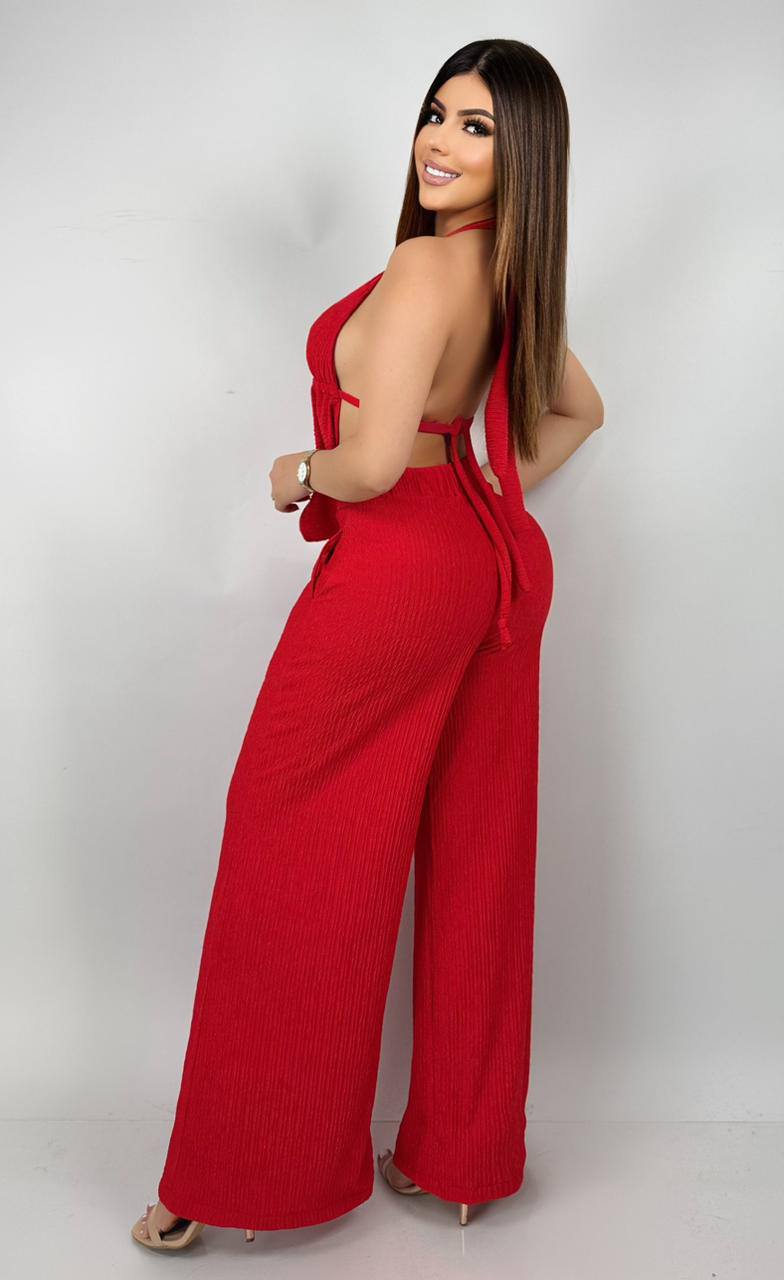 Conjunto   Palazzo y blusa