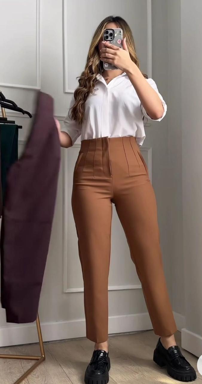 Pantalon formal  de pinzas eva