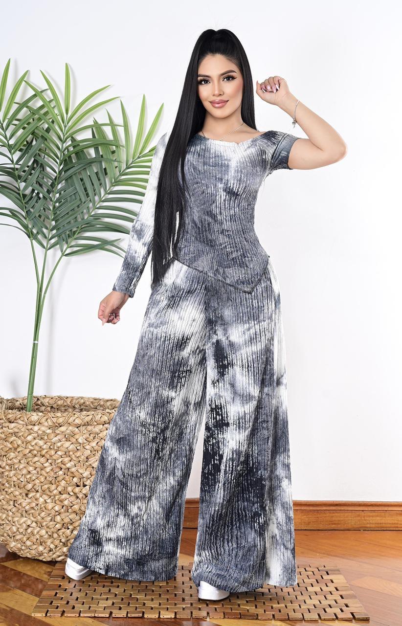 Conjunto Palazzo y blusa MOMPOS