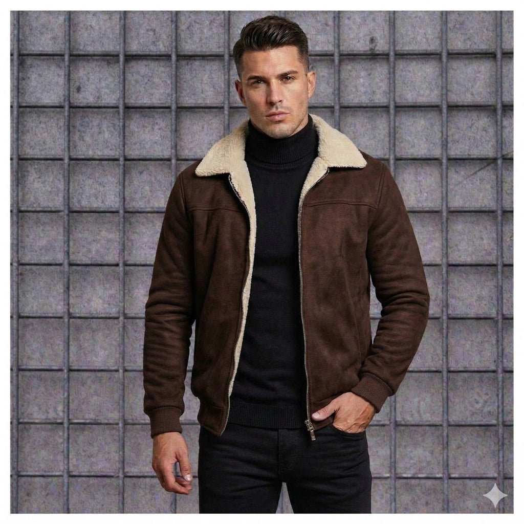 Chaqueta gamuza  textil ovejera