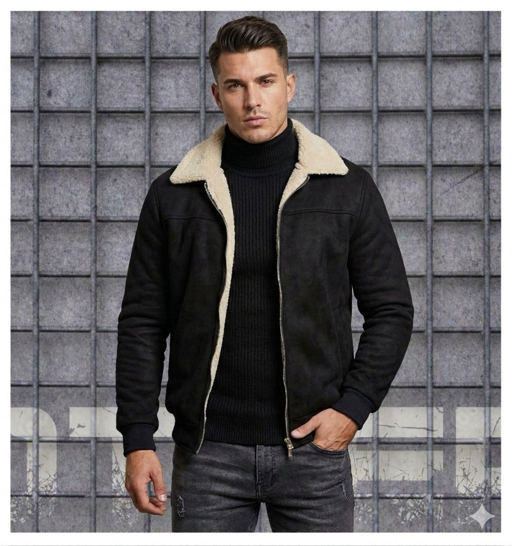Chaqueta gamuza  textil ovejera