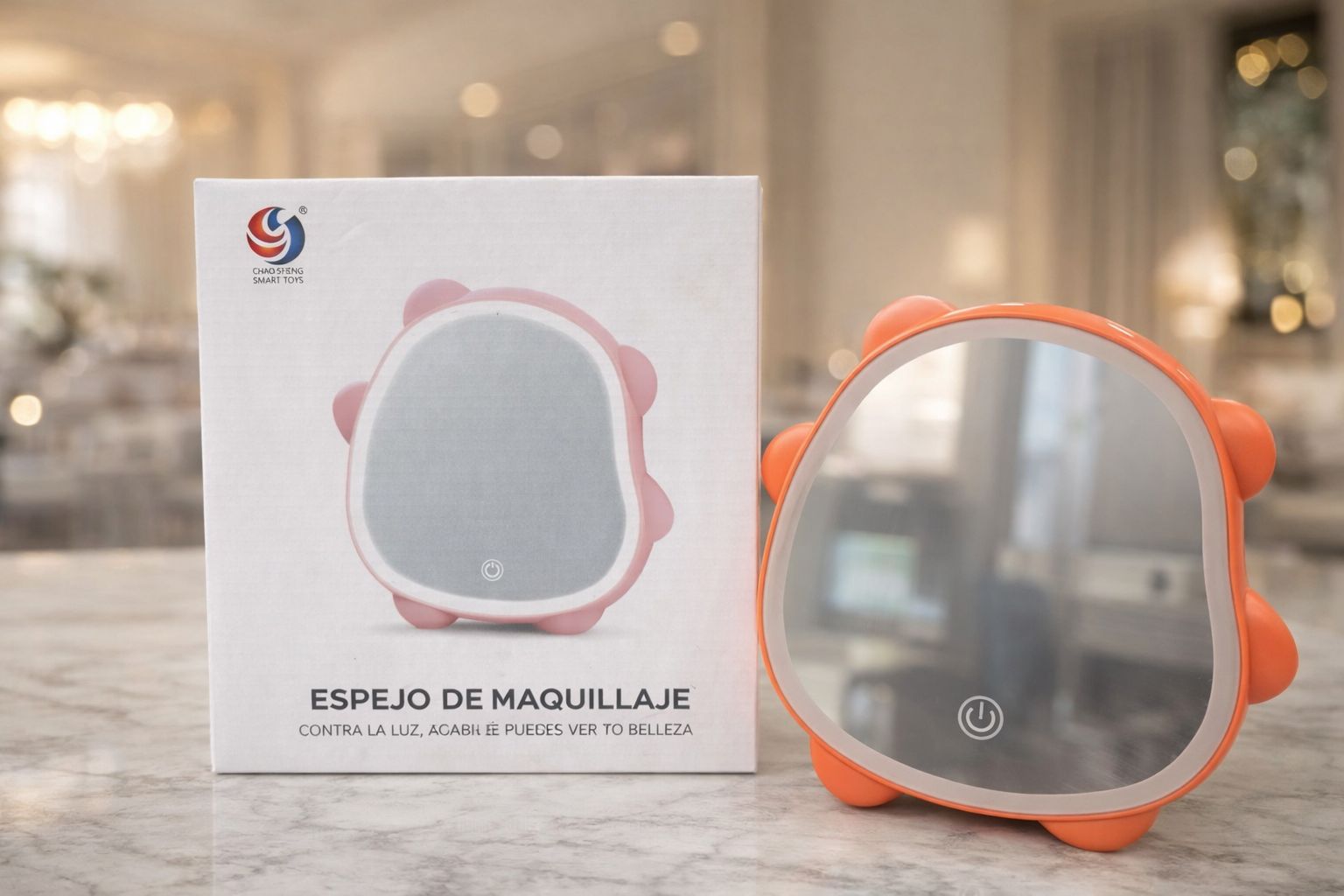 Espejo pequeño con Luz led